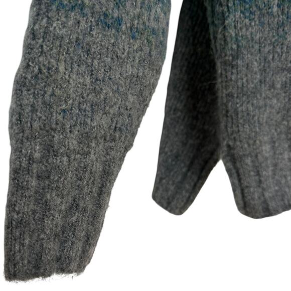 Vintage Staccato Sweater White Blue Green Gray Crewneck Pullover Women's Large - Picture 6 of 10